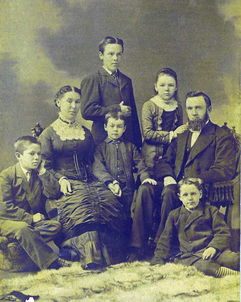 Stephen. F. Huestis and family 1878