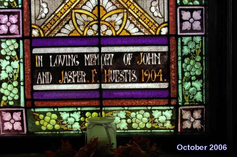 dedication of window